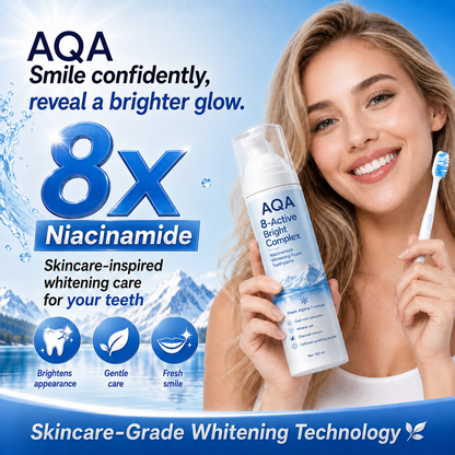 [Professional Grade] AQA Niacinamide Foaming Toothpaste 8X-gm