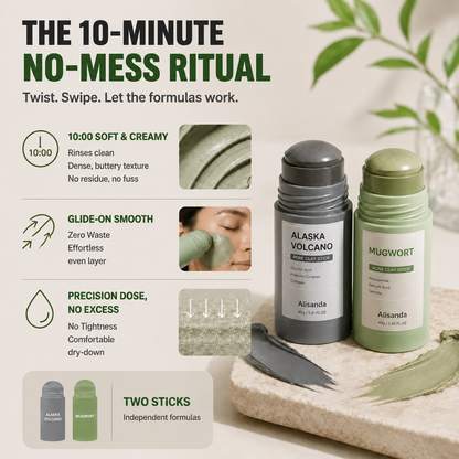 The Dual Clay System For Pores, Oil & Blemish-Prone Skin.