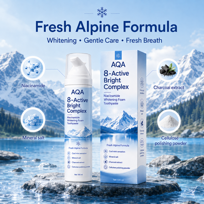 [Professional Grade] AQA Niacinamide Foaming Toothpaste 8X-gm