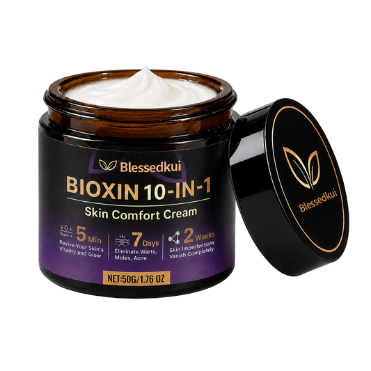 ✨ Blessedkui® Bioxin 10-in-1 Skin Comfort Cream 🍀 | Removes Raised Moles, Acne, Flat Warts & Skin Tags | Helps Improve Wrinkles, Scars & Blemishes