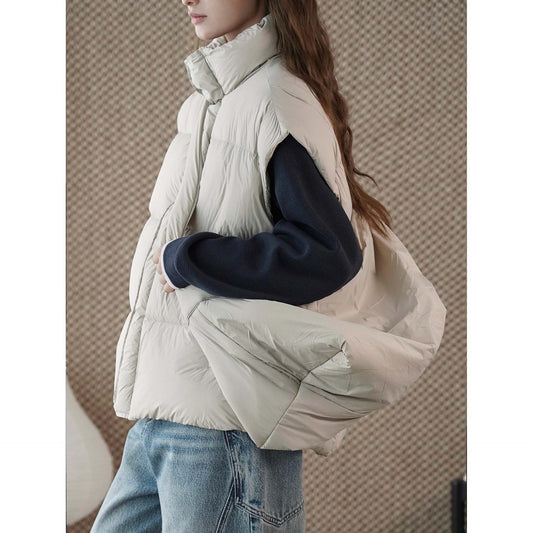 Fashion Winter Vest with Backpack Style