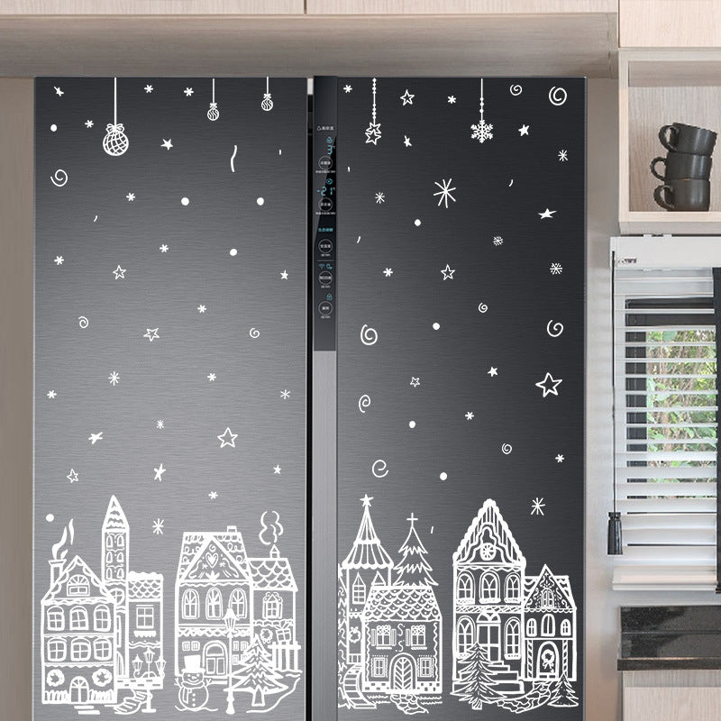 ⏳Christmas Village Window Sticker Set🎁🎄