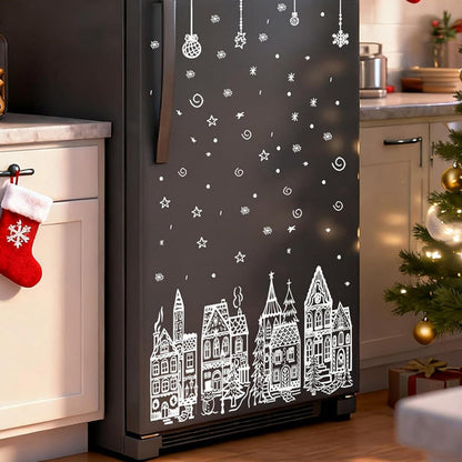 ⏳Christmas Village Window Sticker Set🎁🎄
